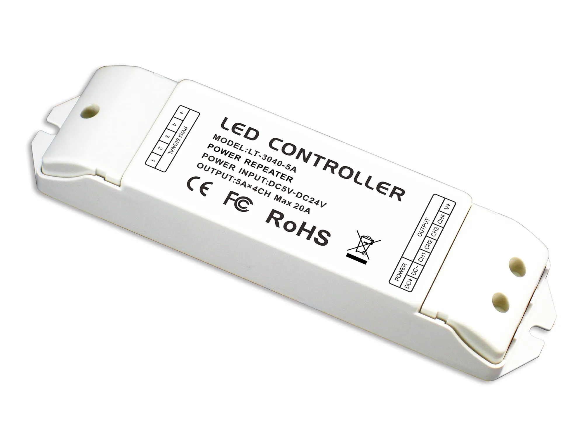 3040-5A  4 Channel CV Power Repeater, 5/12/24V DC